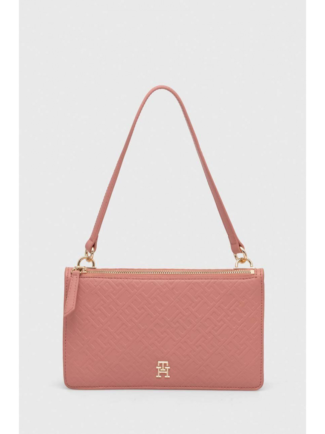 Kabelka Tommy Hilfiger růžová barva AW0AW15975